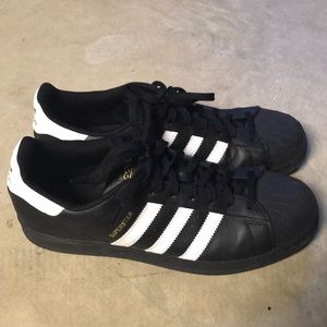 Black Adidas Superstars